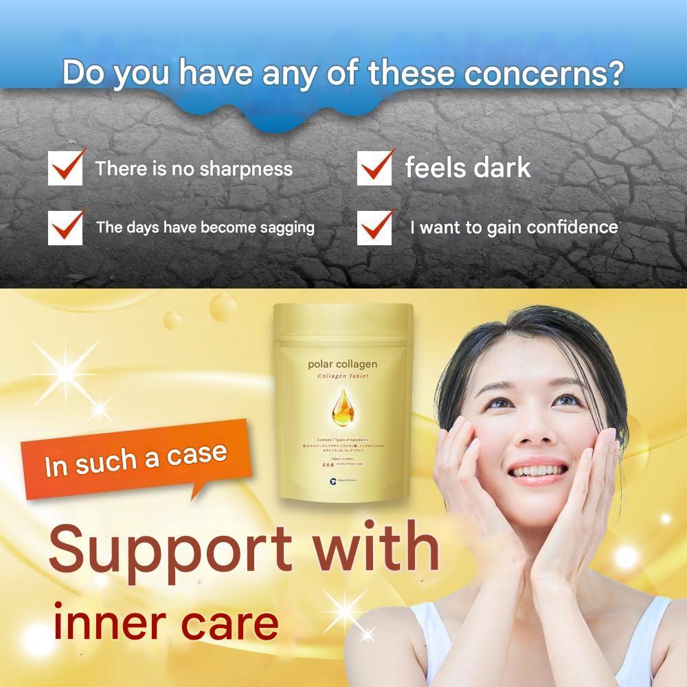 Nippon Shinyaku collagen and hyaluronic acid tablets for daily inner beauty support