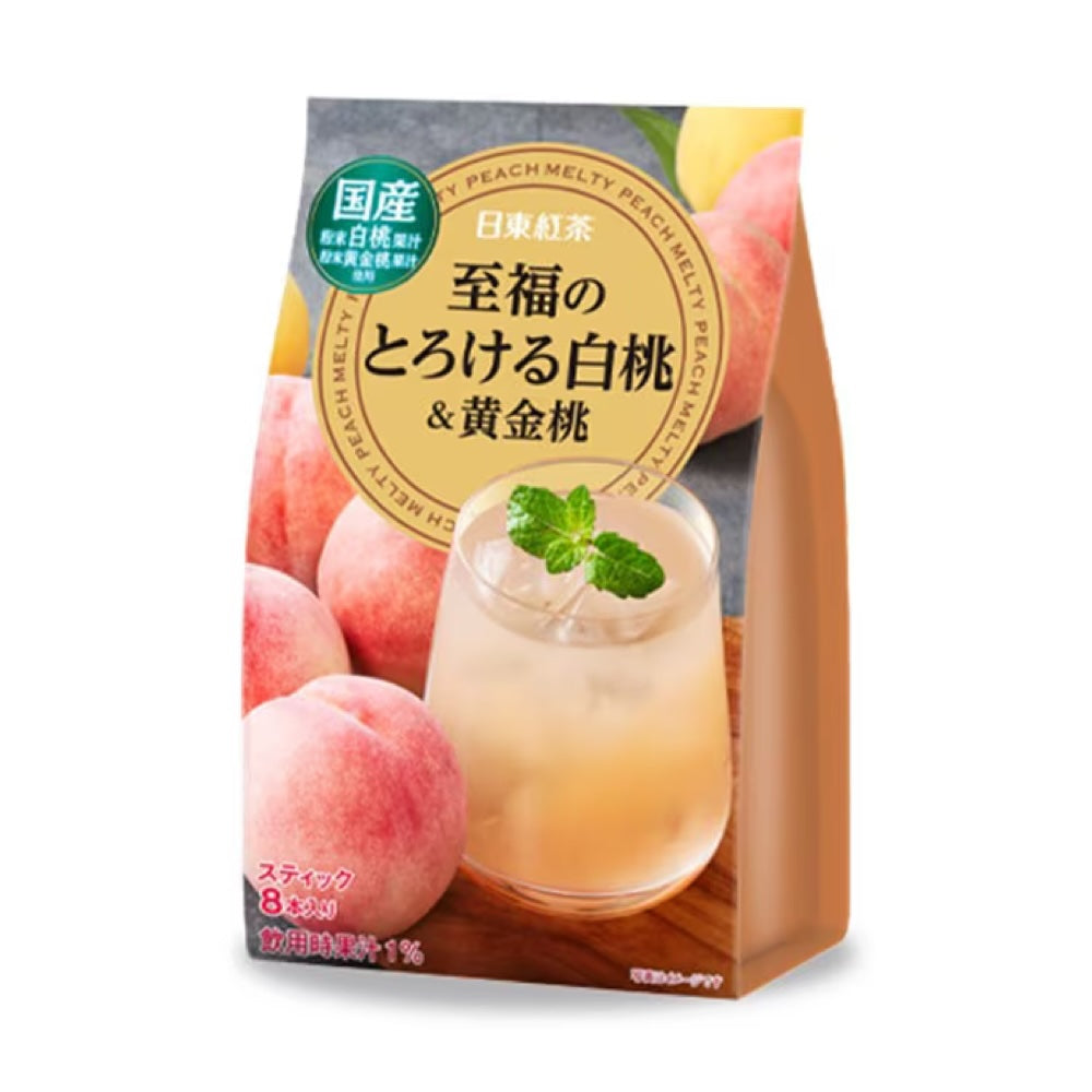 Nittoh Tea Blissful White Peach & Golden Peach Drink Mix 8 Sticks