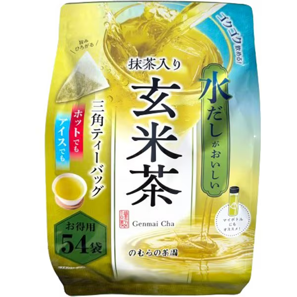 Nomura Tea Garden Matcha Genmaicha tea bags 54 pack for cold brew and hot tea