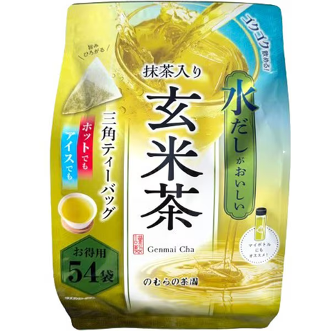 Nomura Tea Garden Matcha Genmaicha tea bags 54 pack for cold brew and hot tea
