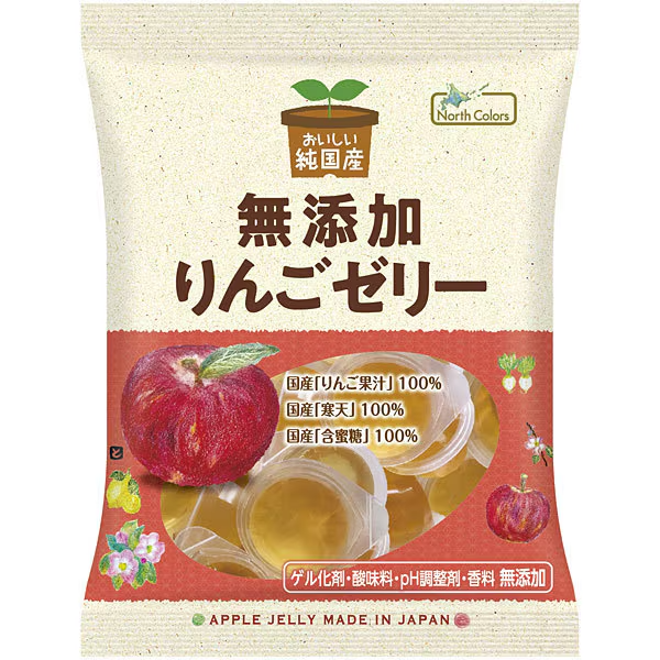 North Colors additive-free apple jelly made with Japanese apple juice 11 pieces