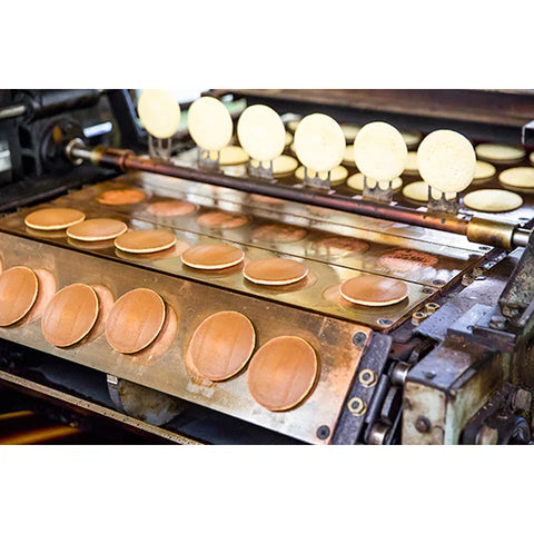 Close-up of North Colors organic dorayaki pancake with azuki bean paste