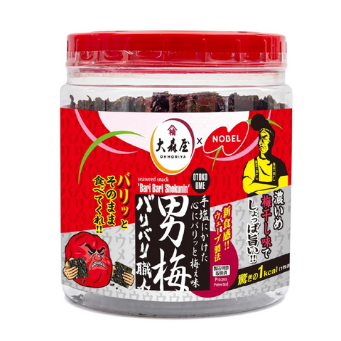 Ohmoriya Baribari Shokunin Otokoume flavored seasoned seaweed 60 sheets