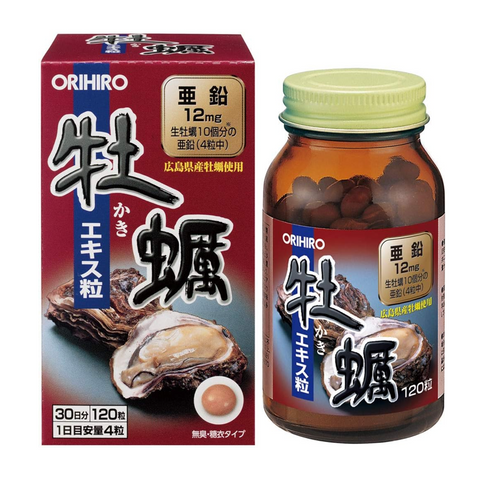 ORIHIRO Oyster Extract Tablets 120 with Hiroshima oyster extract and zinc