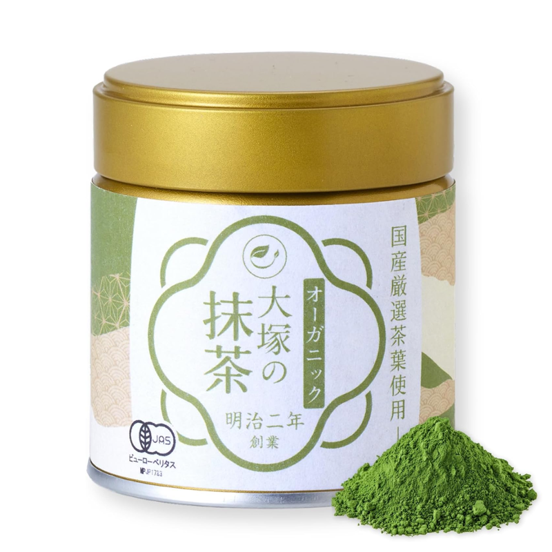 Otsuka Organic Matcha Powder 30g Can premium Japanese JAS certified matcha tea