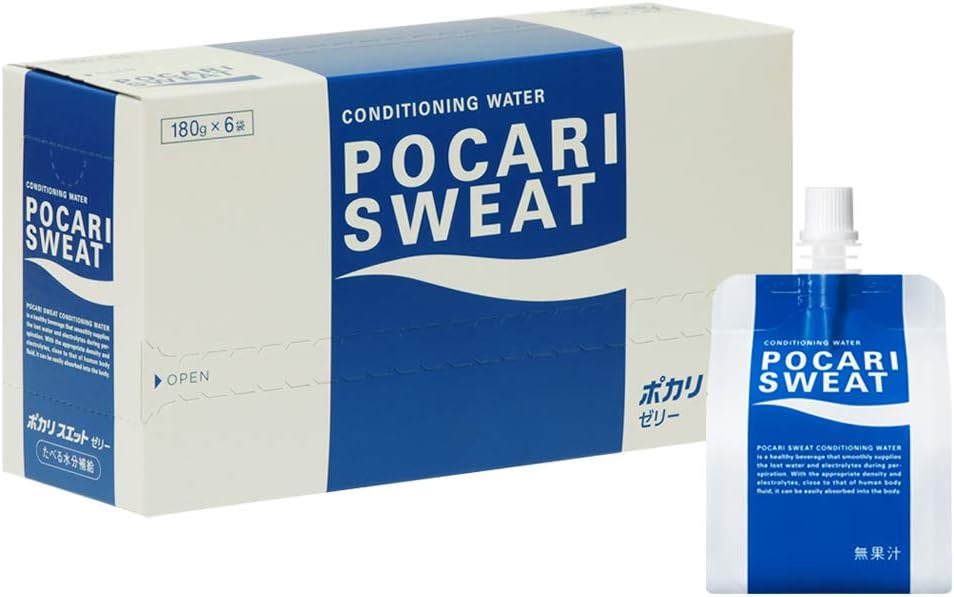 Pocari Sweat electrolyte hydration jelly drink 180g six pack from Japan