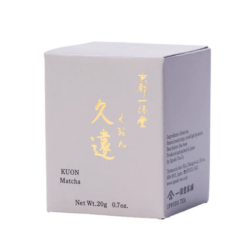 Traditional whisked Ippodo Matcha Kuon ceremonial green tea