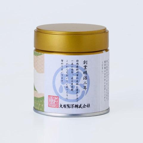 Premium Japanese organic matcha powder with vibrant green color and smooth umami flavor