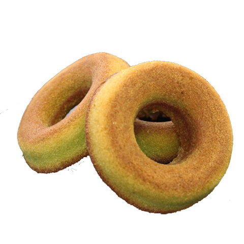 Soft baked matcha donuts with rich green tea flavor Japan confectionery