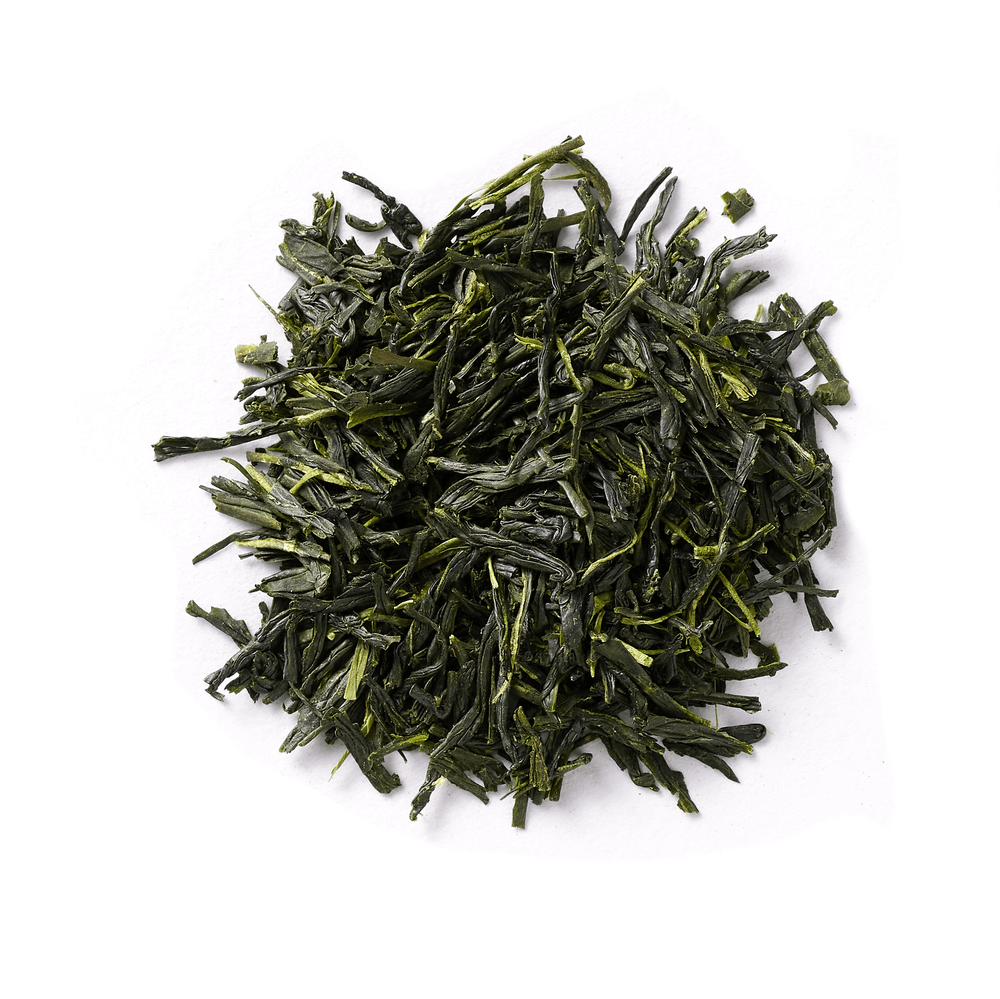 Premium organic Gyokuro green tea leaves from Kyoto Japan with rich umami flavor