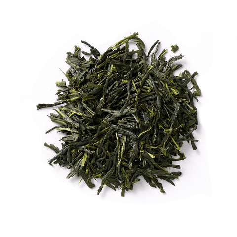 Premium organic Gyokuro green tea leaves from Kyoto Japan with rich umami flavor