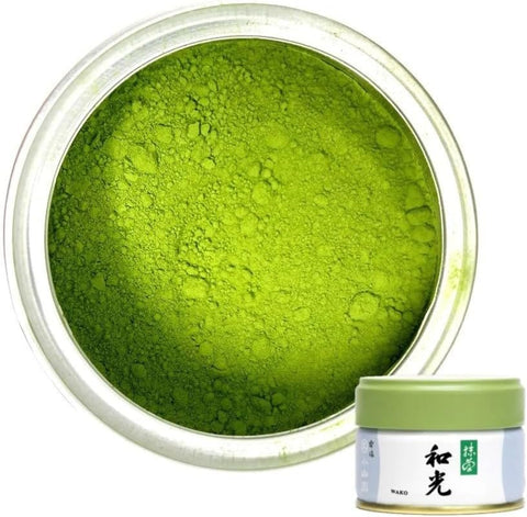Premium ceremonial-style Marukyu Koyamaen Wako matcha green tea in 20g can