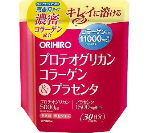 Orihiro Proteoglycan Collagen & Placenta Supplement Powder 180g 30-Day Supply