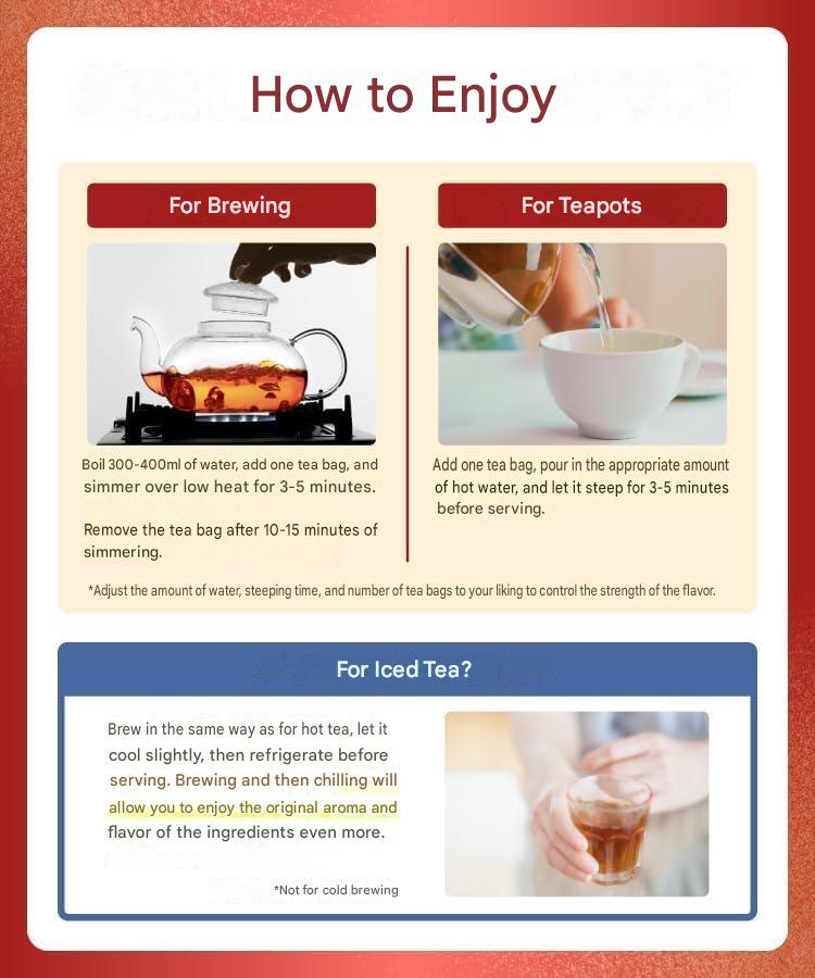 Roasted Japanese adzuki bean herbal tea with 40 tea bags caffeine free and additive free