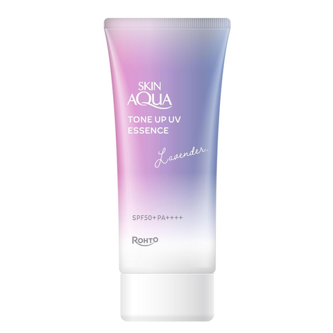 Rohto Skin Aqua Tone Up UV Essence Lavender 70g front package