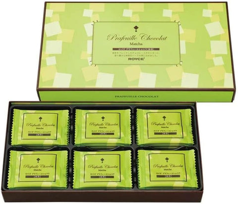 ROYCE’ Prafeuille Chocolat Matcha 30 pieces – Thin milk chocolate filled with matcha sauce