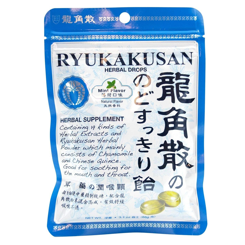 Ryukakusan herbal throat refresh candy 100g Japanese lozenges package