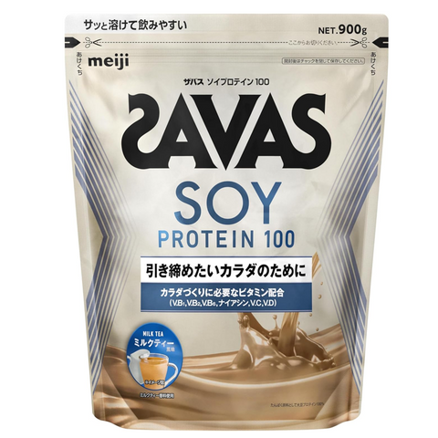 SAVAS Soy Protein 100 Milk Tea Flavor 900g made in Japan