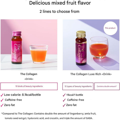 Shiseido The Collagen Luxe Rich beauty drink mixed fruit flavor