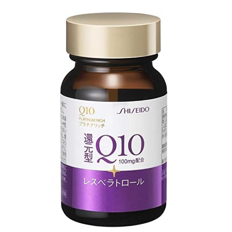 Shiseido Q10 Platinum Rich reduced Coenzyme Q10 supplement 60 soft capsules made in Japan