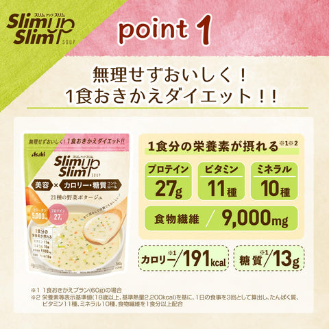 Prepared Slim Up Slim Vegetable Potage Soup with rich vegetables