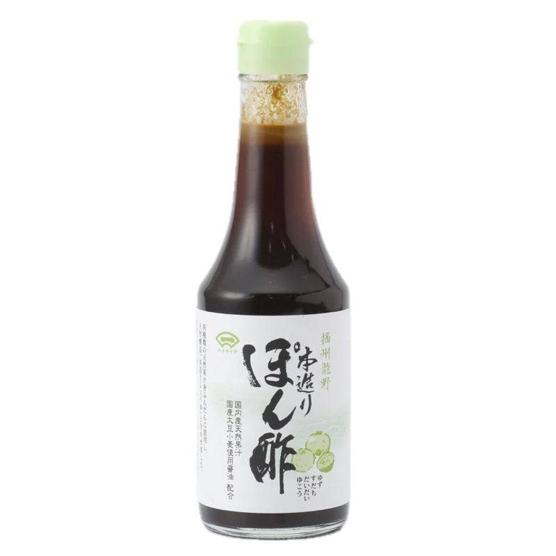 Suehiro Shoyu Honzukuri Ponzu citrus soy sauce 300ml bottle from Banshu Tatsuno Japan