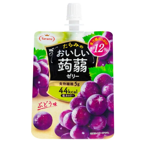 Tarami Delicious Konjac Jelly Grape Flavor 150g pack of 6 from Japan
