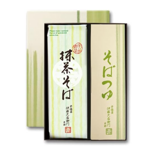 Itohkyuemon Uji Matcha Soba T-2 Gift Set with Soba and Tsuyu