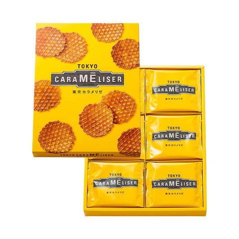 Tokyo Caramelise 24-piece wafer gift box by Ueno Fugetsudo