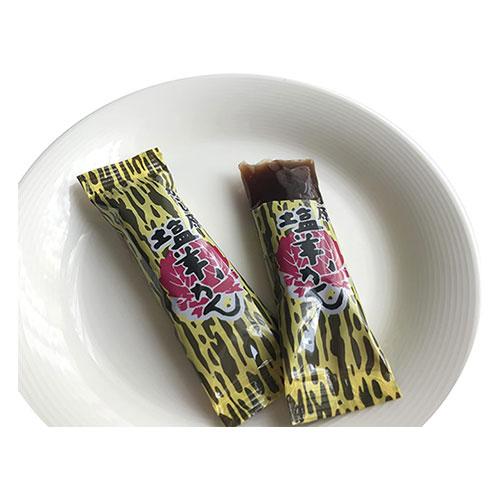 Traditional Japanese salted yokan made with sweet red bean paste