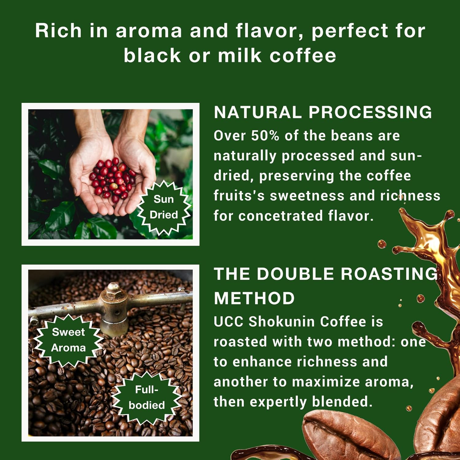 Freshly brewed cup of UCC Craftsman’s Deep & Rich Drip Coffee – aromatic Japanese blend