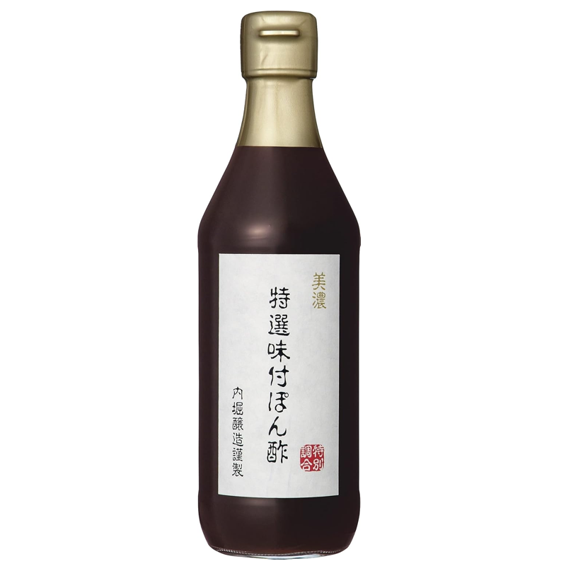 Uchibori Mino Tokusen Ponzu 360ml Japanese citrus soy sauce with yuzu and sudachi