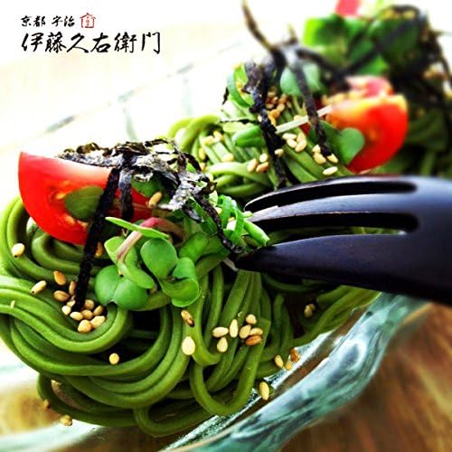 Uji Matcha Soba Served with Kyoto-Style Tsuyu Sauce