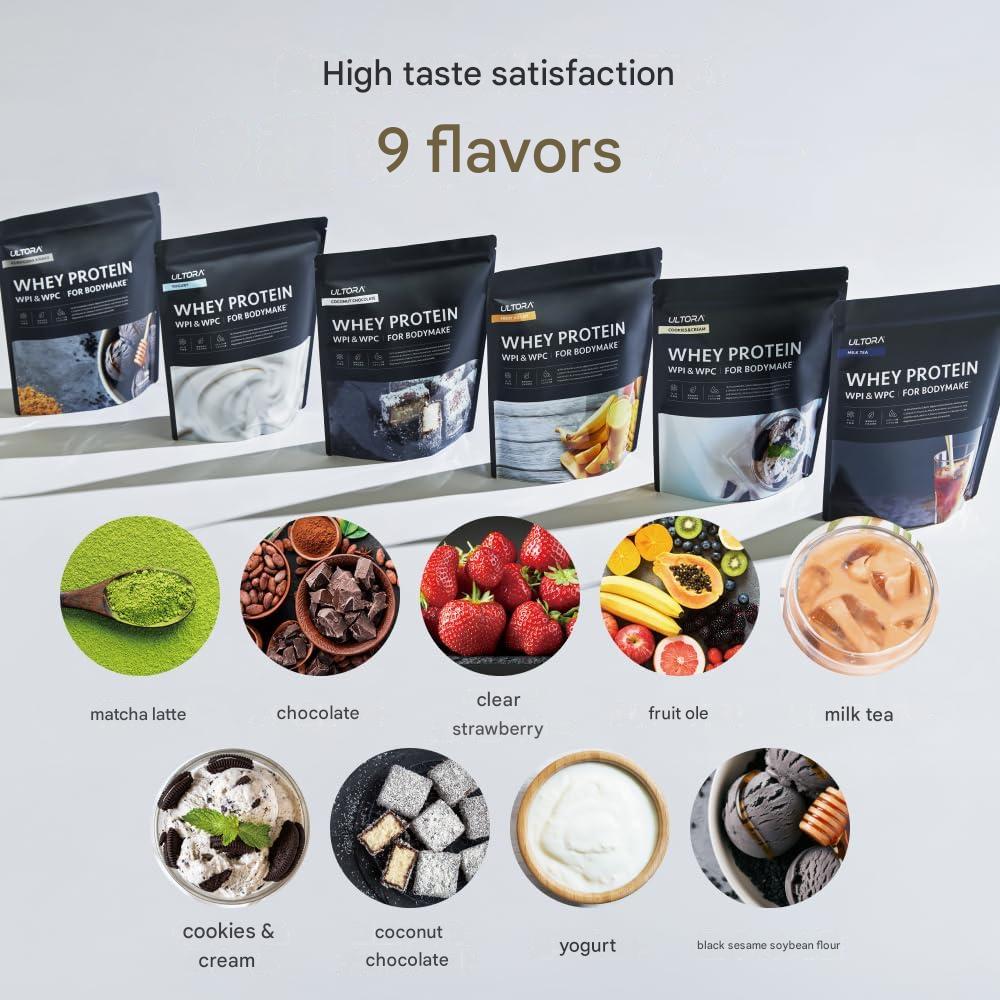 ULTORA whey protein with probiotics vitamins and no artificial sweeteners