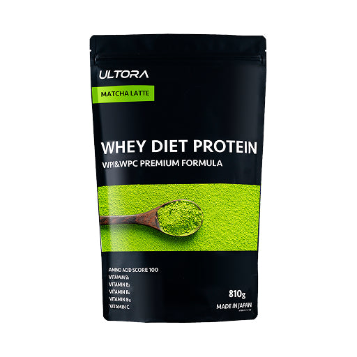 ULTORA Whey Protein Matcha Latte 810g – premium Japanese protein powder for fitness and recovery