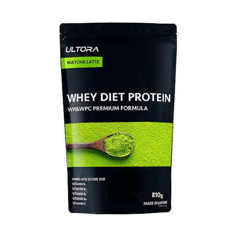 ULTORA Whey Protein Matcha Latte 810g – premium Japanese protein powder for fitness and recovery
