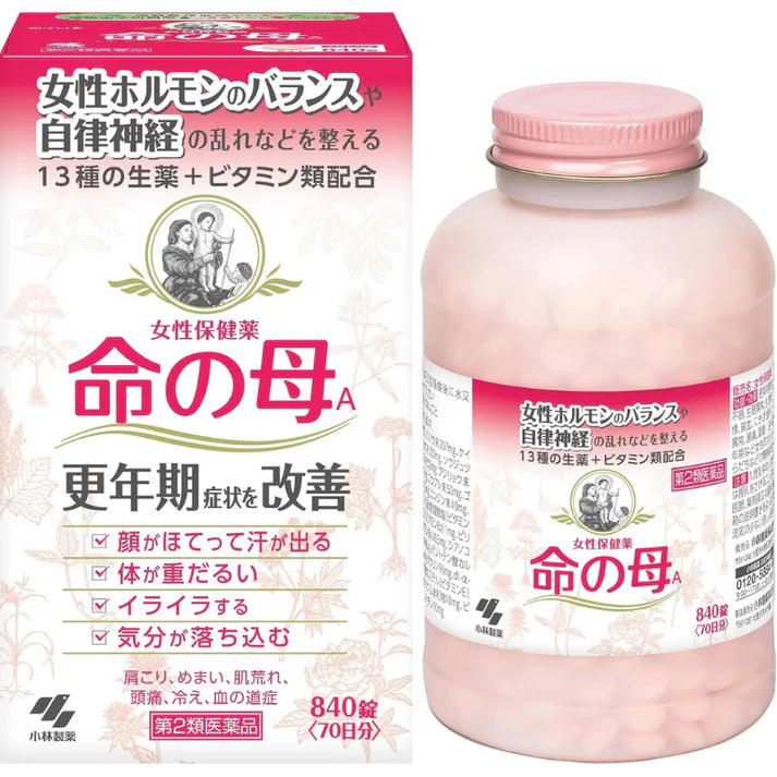 Kobayashi Inochi no Haha A Menopause Supplement 420 Tablets - Enhanced Women's Wellbeing