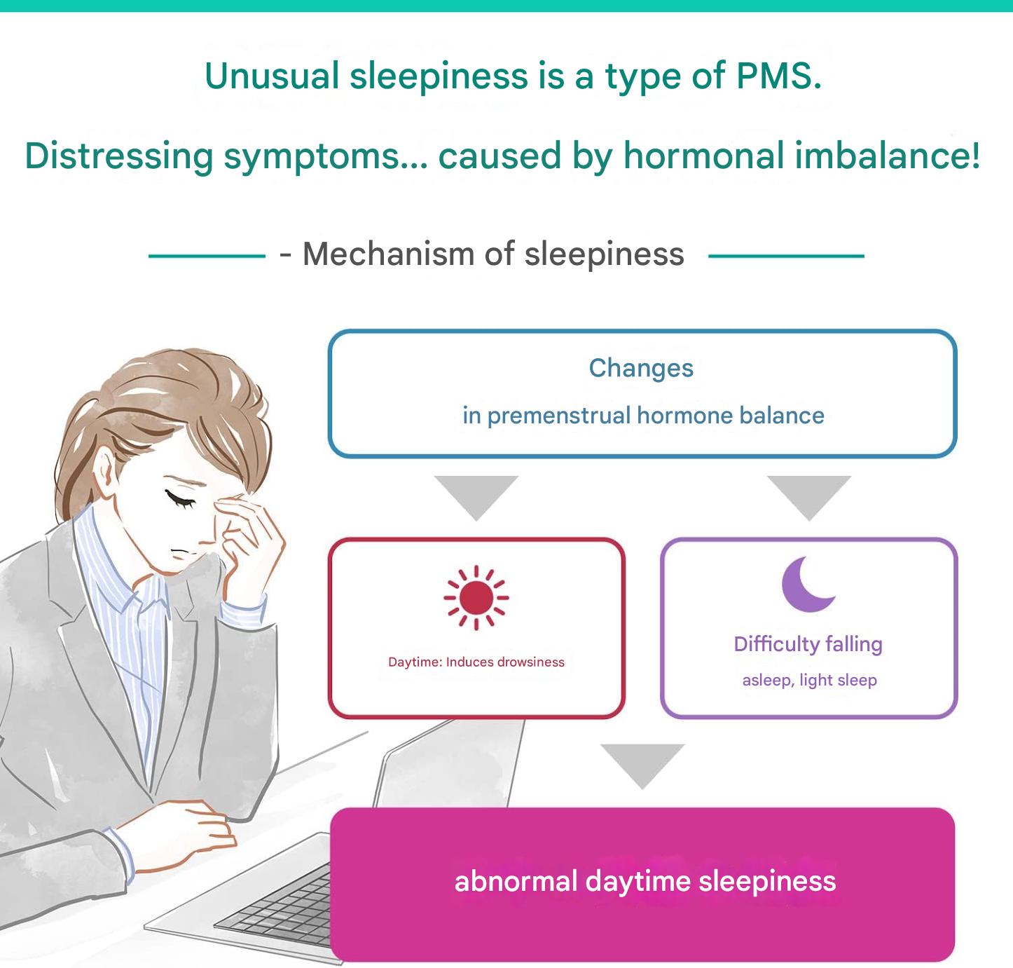 Woman relaxing at home representing hormonal balance and improved sleep with White Luna Kamishoyosan tablets