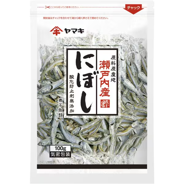 Yamaki Setouchi additive-free dried sardines 100g for authentic Japanese dashi
