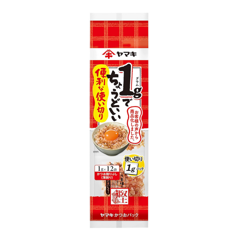 Yamaki Japanese bonito flakes 1g × 12 convenient single-use packs for dashi and toppings